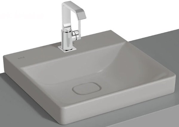 Vitra 7525B076-0937 Metropole Çanak lavabo, 50cm Mat Taş Gri.